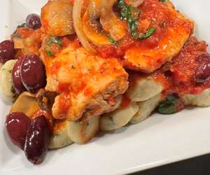 Chicken Cacciatore on House Gnocchi