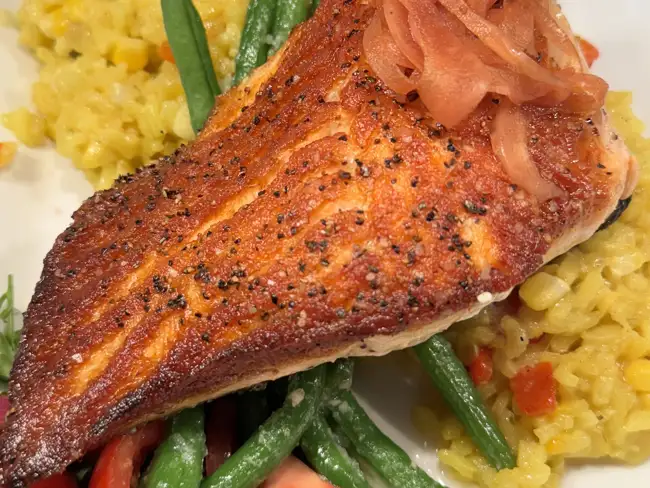 FAROE ISLAND SALMON RISOTTO