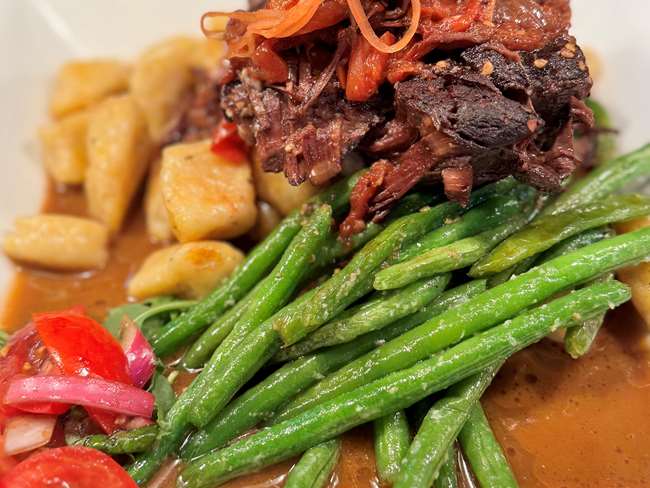 RED-WINE BRAISED BEEF & GNOCCHI
